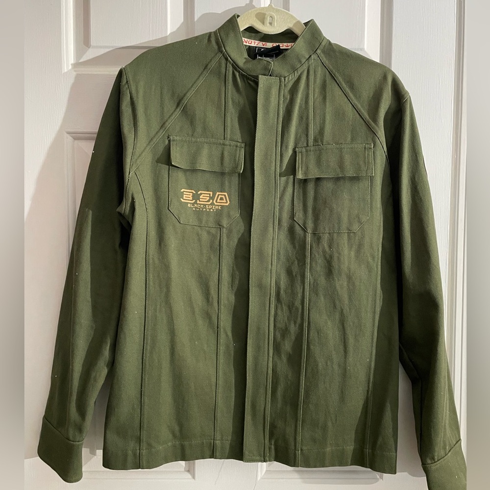 Mens (M) Star Wars Olive Disney Parks Galaxy’s Edge Black Spire Outpost Jacket